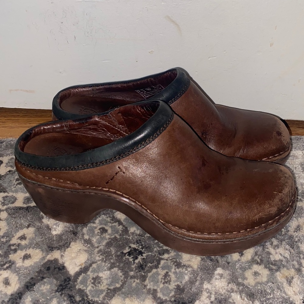 Ariat sport mules leather western slide on clogs